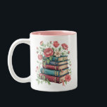 Teacher Book Lover Back to School Wildflowers Two-Tone Coffee Mug<br><div class="desc">Teacher Book Lover Back to School Wildflowers Vintage</div>