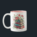 Teacher Book Lover Back to School Wildflowers Two-Tone Coffee Mug<br><div class="desc">Teacher Book Lover Back to School Wildflowers Vintage</div>
