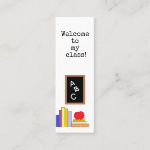 Teacher Bookmarks Mini Business Card