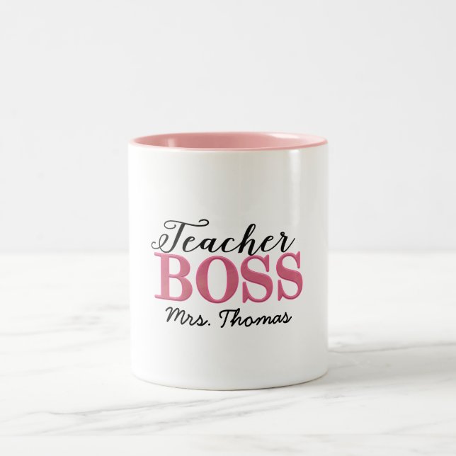 Teacher Boss Coffee Mug (Center)