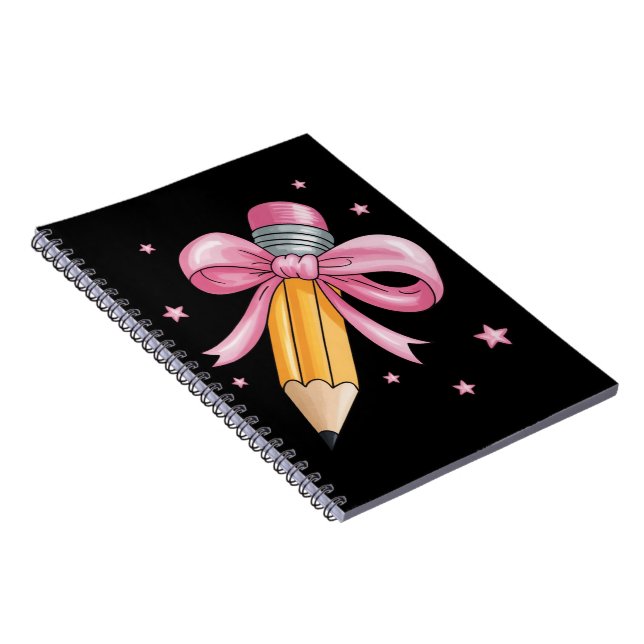 Teacher Bow Pencil Teaching Life Appreciation Gift Notebook (Right Side)