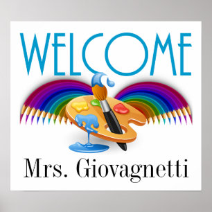 Teacher / Business Art Welcome Poster
