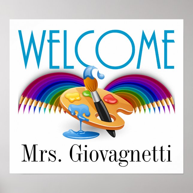 Teacher / Business Art Welcome Poster (Front)