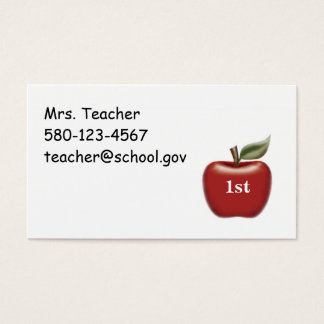 teacher business card template free download