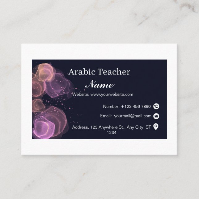 teacher business card (Front)