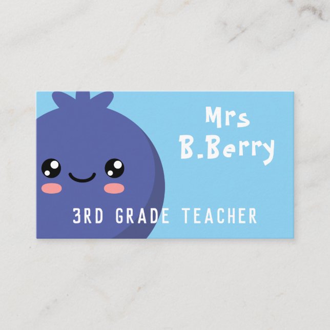 Teacher Business Card (Front)