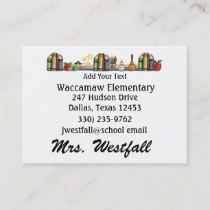 Teacher Business Card - See Reverse - SRF
