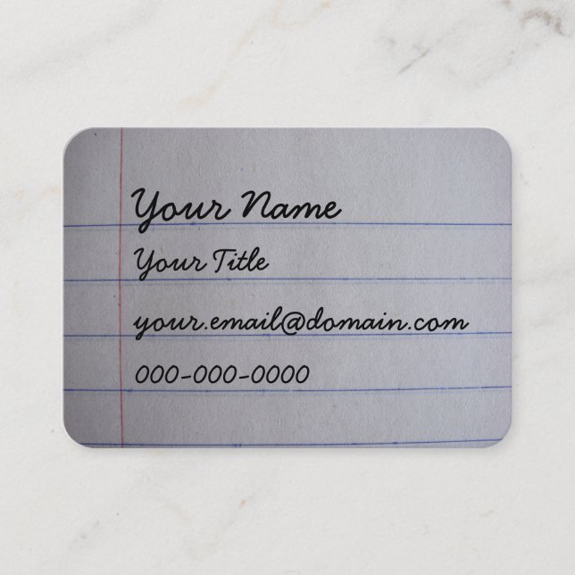 Teacher Business Cards (Front)