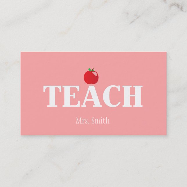 Teacher Calling Card (Front)