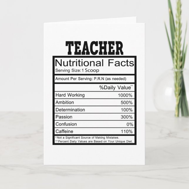 Teacher Card (Front)