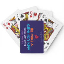 Teacher card deck. Blue Background