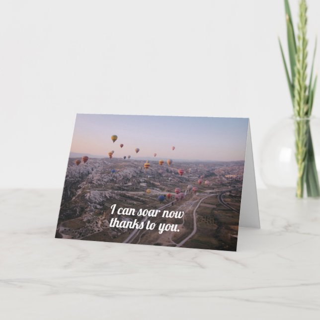 Teacher, Cargiver Thank-You Card (Front)