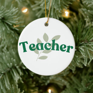 Teacher Ceramic Ornament