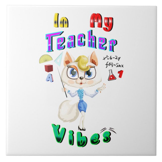 Teacher Ceramic Tile (Front)