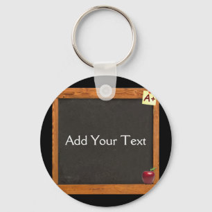 Teacher Chalkboard Key Ring