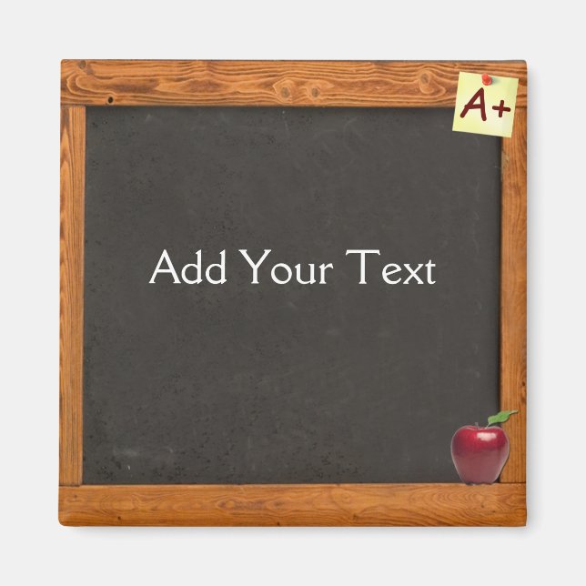 Teacher Chalkboard Magnet (Front)