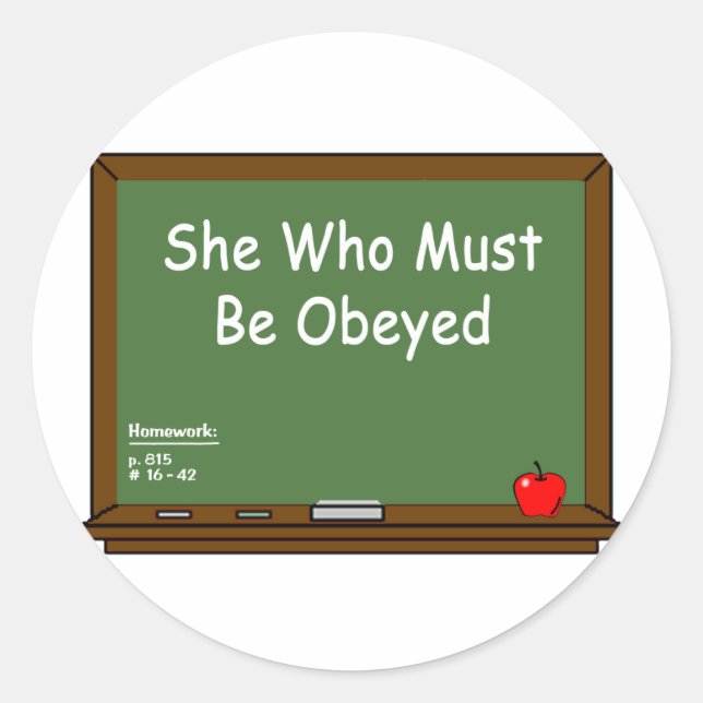 Teacher Chalkboard Sticker (Front)