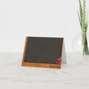 Teacher Chalkboard Thank You Card