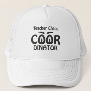 Teacher Chaos Coordinator - Funny Groovy Educator Trucker Hat