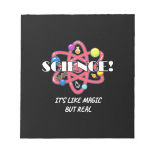 Teacher Chemistry Science Is Like Magic But Real Notepad