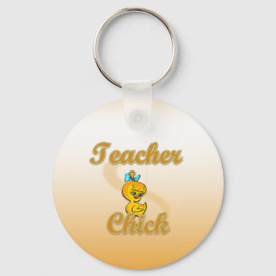 Teacher Chick Key Ring