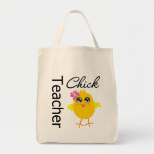 Teacher Chick Tote Bag