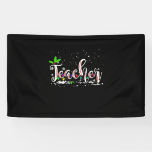 Teacher Christmas Banner