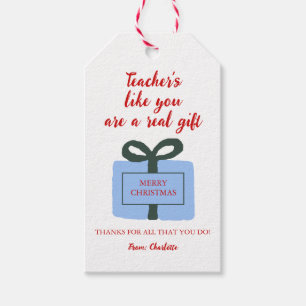 Teacher Christmas Gift Tags