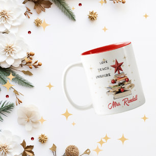 Teacher Christmas Inspirational Quote Mug