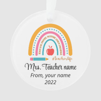 Teacher Christmas Ornament - Personalised
