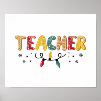 Teacher Christmas Poster