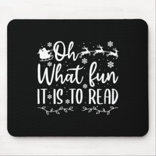 Teacher christmas that fun it a read mouse pad