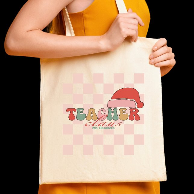 Teacher Claus personalised Christmas Tote Bag (Creator Uploaded)
