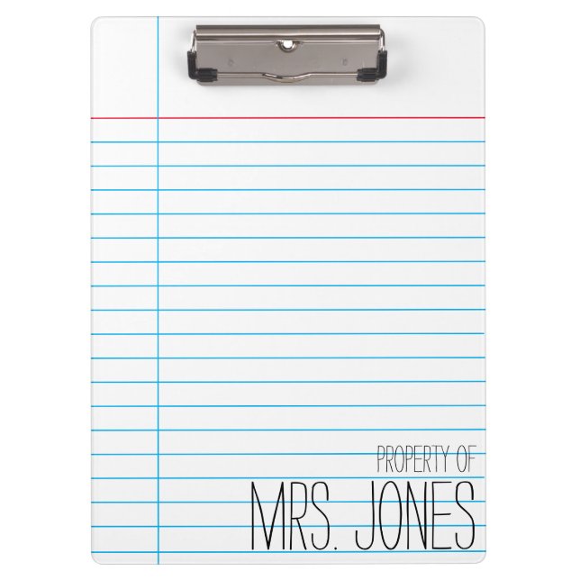 Teacher - Clipboard (Front)