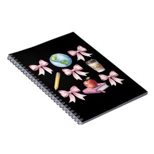 Teacher Coffee Bow Cute Appreciation Gifts Notebook