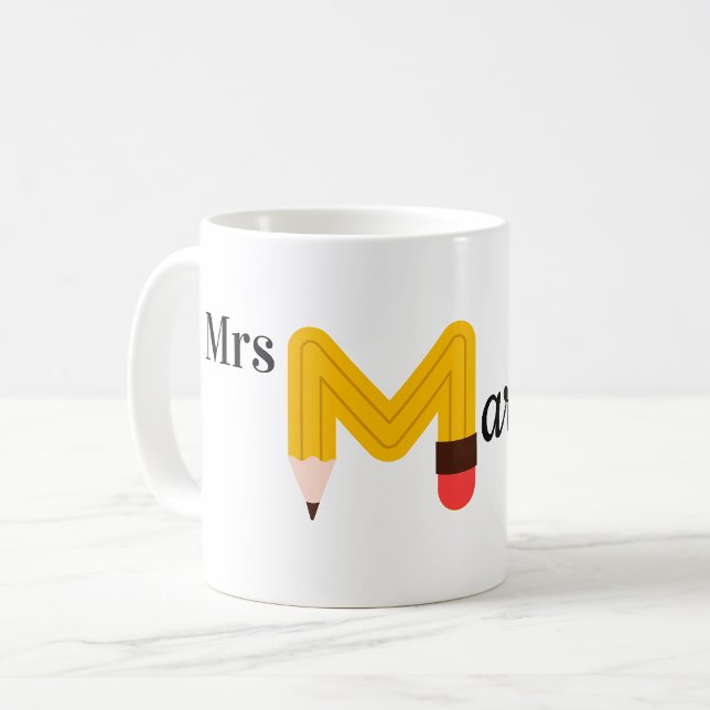 Teacher Coffee Mug, Personalised Name, Mug (Creator Uploaded)
