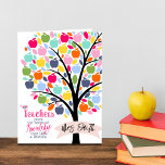 Teacher Colourful apple  Tree thank you gift Card<br><div class="desc">This AWESOME Colourful apple Tree Teacher and Staff bag which is perfect for teacher and staff appreciation week to give to any teacher in your life and make them feel extra special. Simply type your personalised message in the image to add that personal touch. Designed by The Arty Apples Limited...</div>