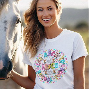  Teacher colourful retro quote t-shirt