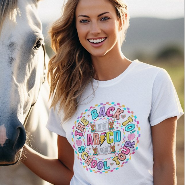  Teacher colourful retro quote t-shirt (Creator Uploaded)