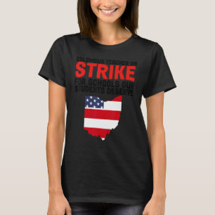 Teacher Columbus School Flag School Teachers Strik T-Shirt