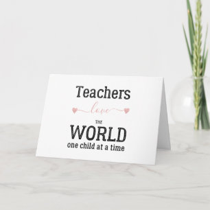 Teacher cute Happy Valentine's Day greeting Card