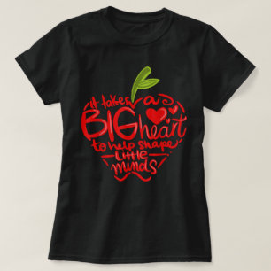 Teacher Day Appreciation Day Apple Teach Learn T-Shirt