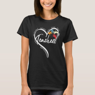 Teacher Define Heart Art Hand Art Teachers T-Shirt