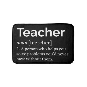Teacher Definition Bath Mat