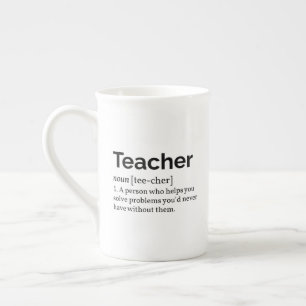 Teacher Definition Bone China Mug
