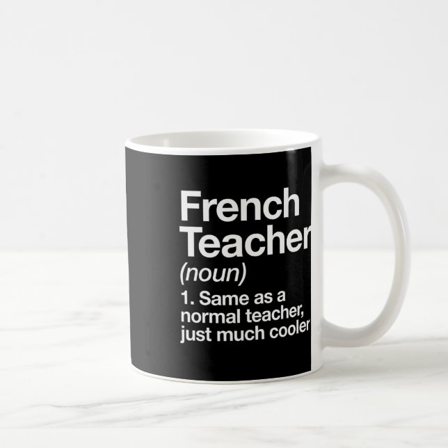 Teacher Definition Fun Back To School First Day  Coffee Mug (Right)