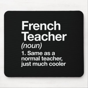 Teacher Definition Fun Back To School First Day Mouse Pad