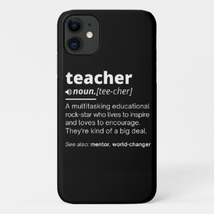 Teacher Definition - Funny Teaching School Teacher iPhone 11 Case