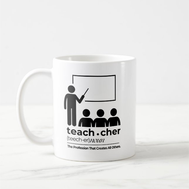 "Teacher Definition" Inspirational Coffee Mug (Left)