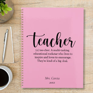 Teacher Definition Monthly Planner Organiser